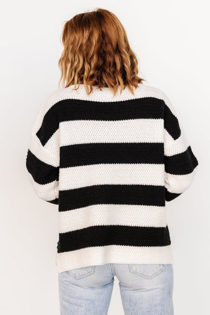 Cervinia Knit Sweater | Cream + Black