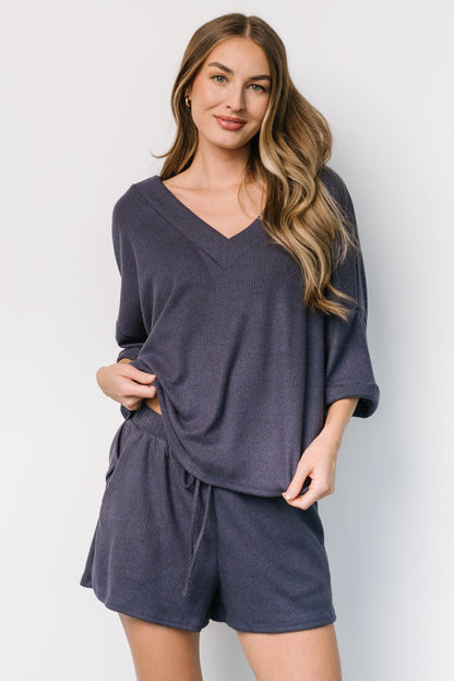 Chicago Lounge Top | Navy