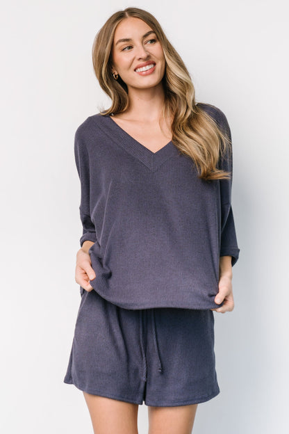 Chicago Lounge Top | Navy