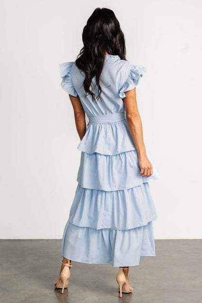 Chrysanthi Tiered Dress | Light Blue