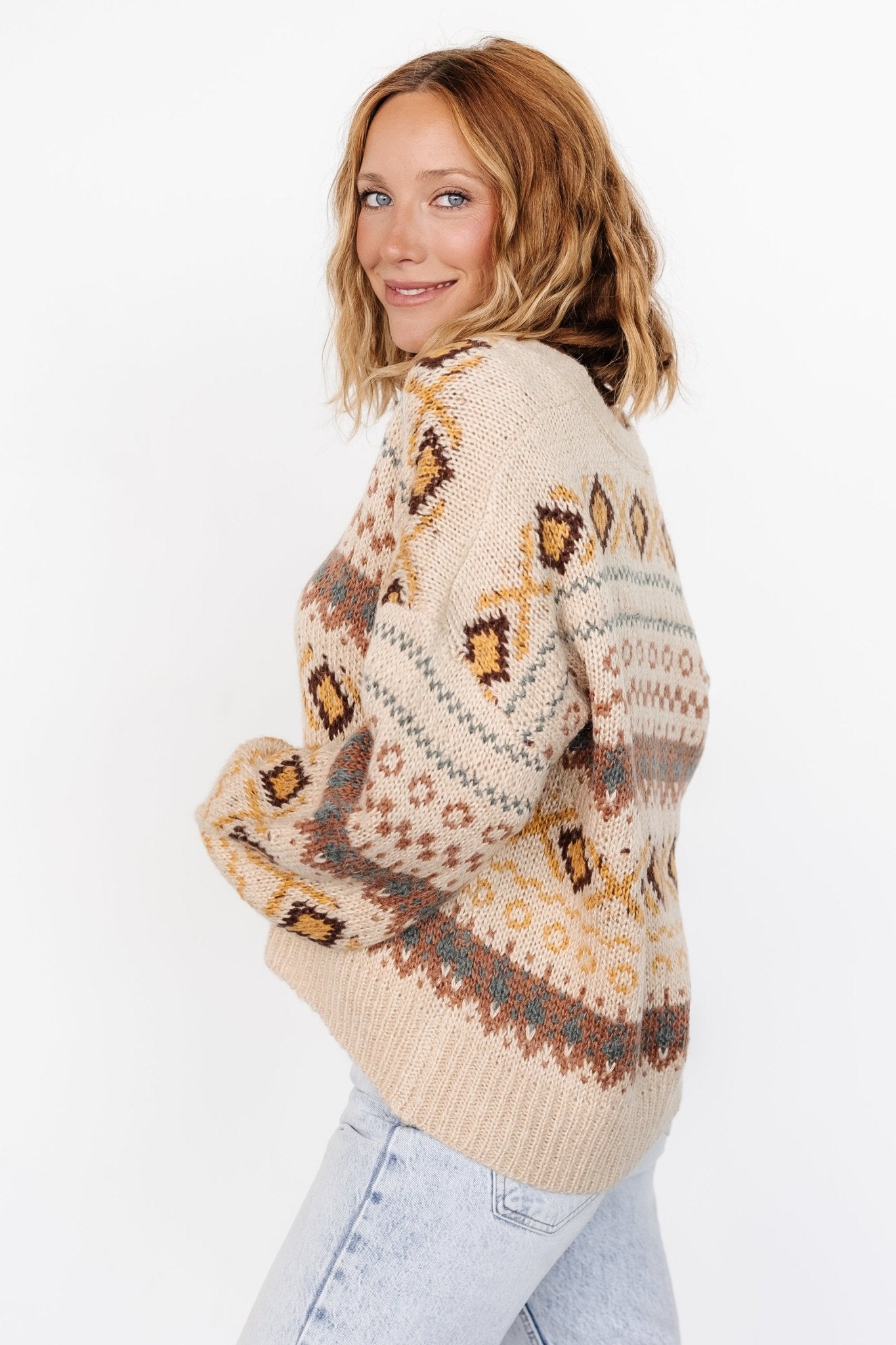 Cody Knit Cardigan | Taupe Multi