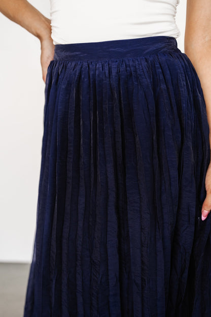 Cyra Midi Skirt | Navy