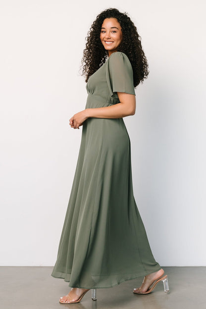 Esti Maxi Dress | Dark Sage