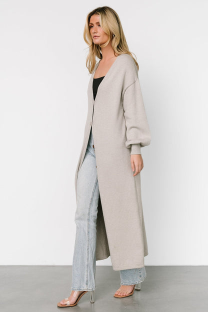 Ethel Long Cardigan | Gray