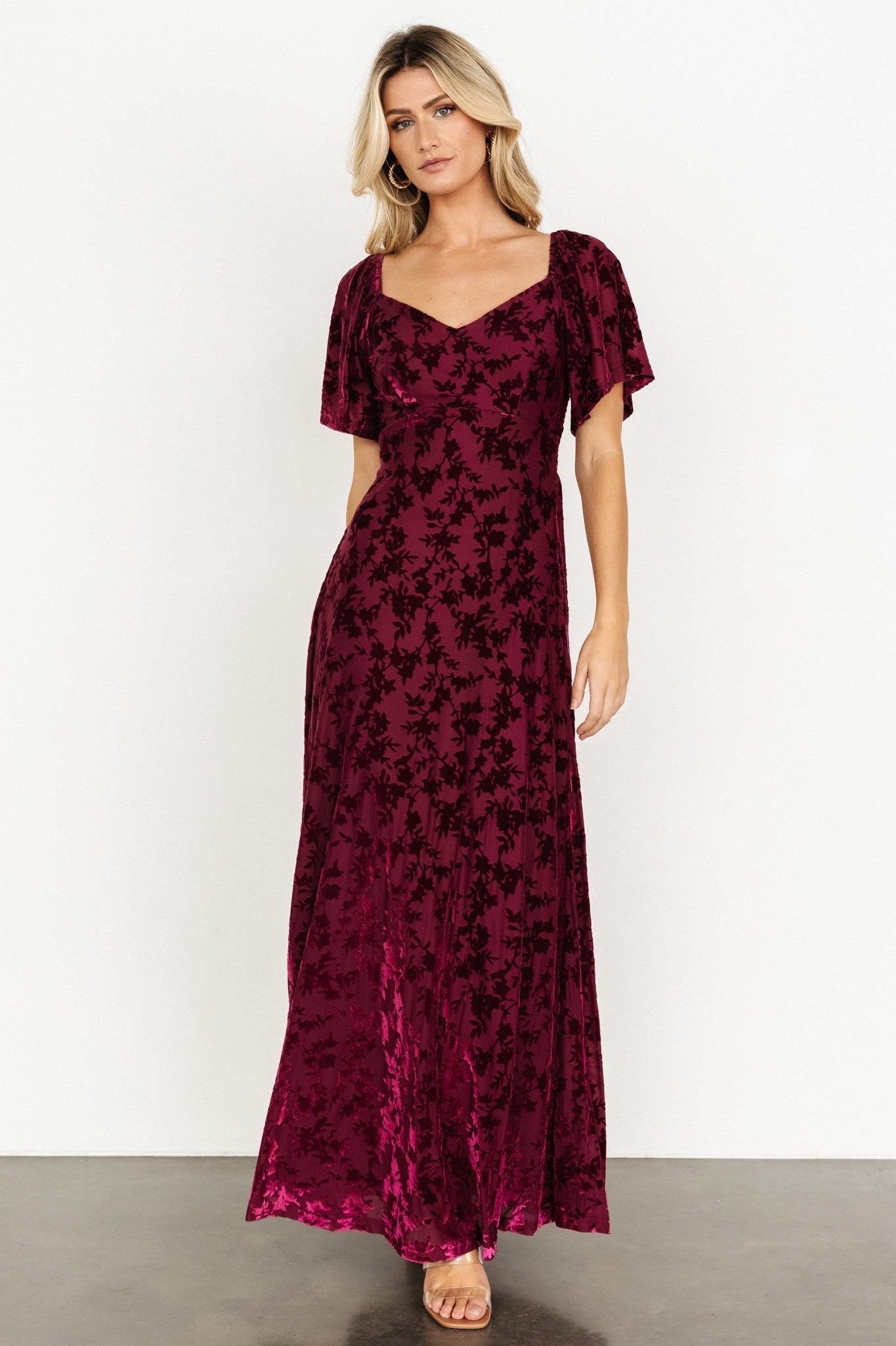 Everley Velvet Maxi Dress | Mulberry
