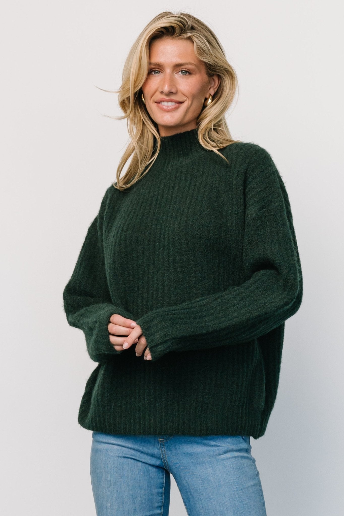 Fallon Sweater | Dark Green