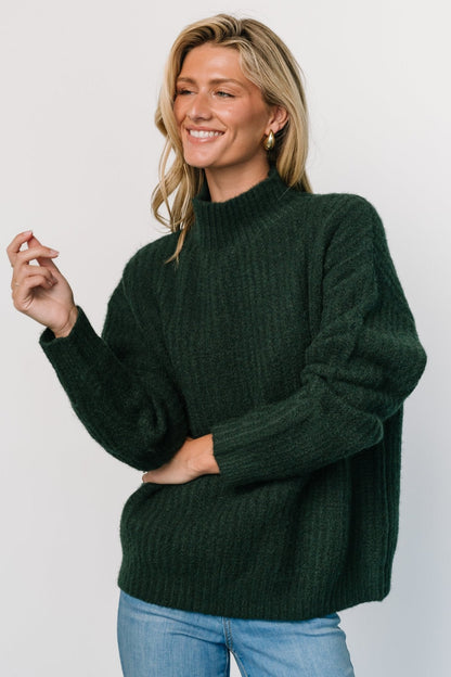 Fallon Sweater | Dark Green