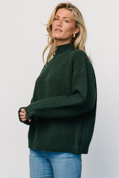 Fallon Sweater | Dark Green