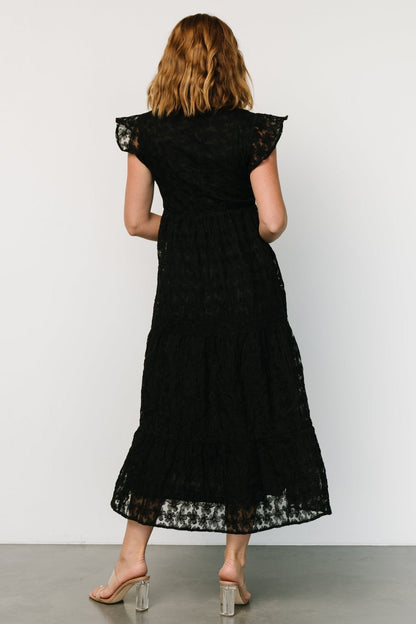 Ferrara Lace Maxi Dress | Black