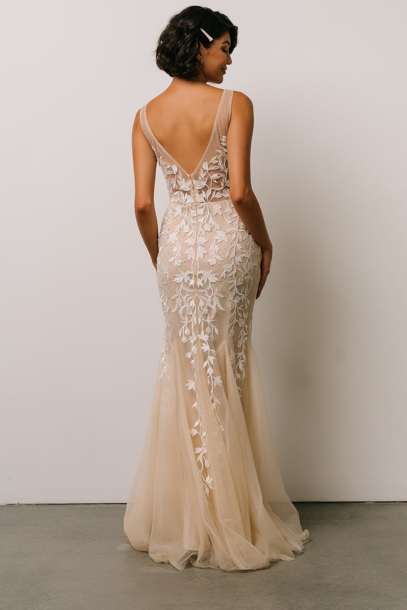 Fleurette Bridal Gown | Beige + Ivory