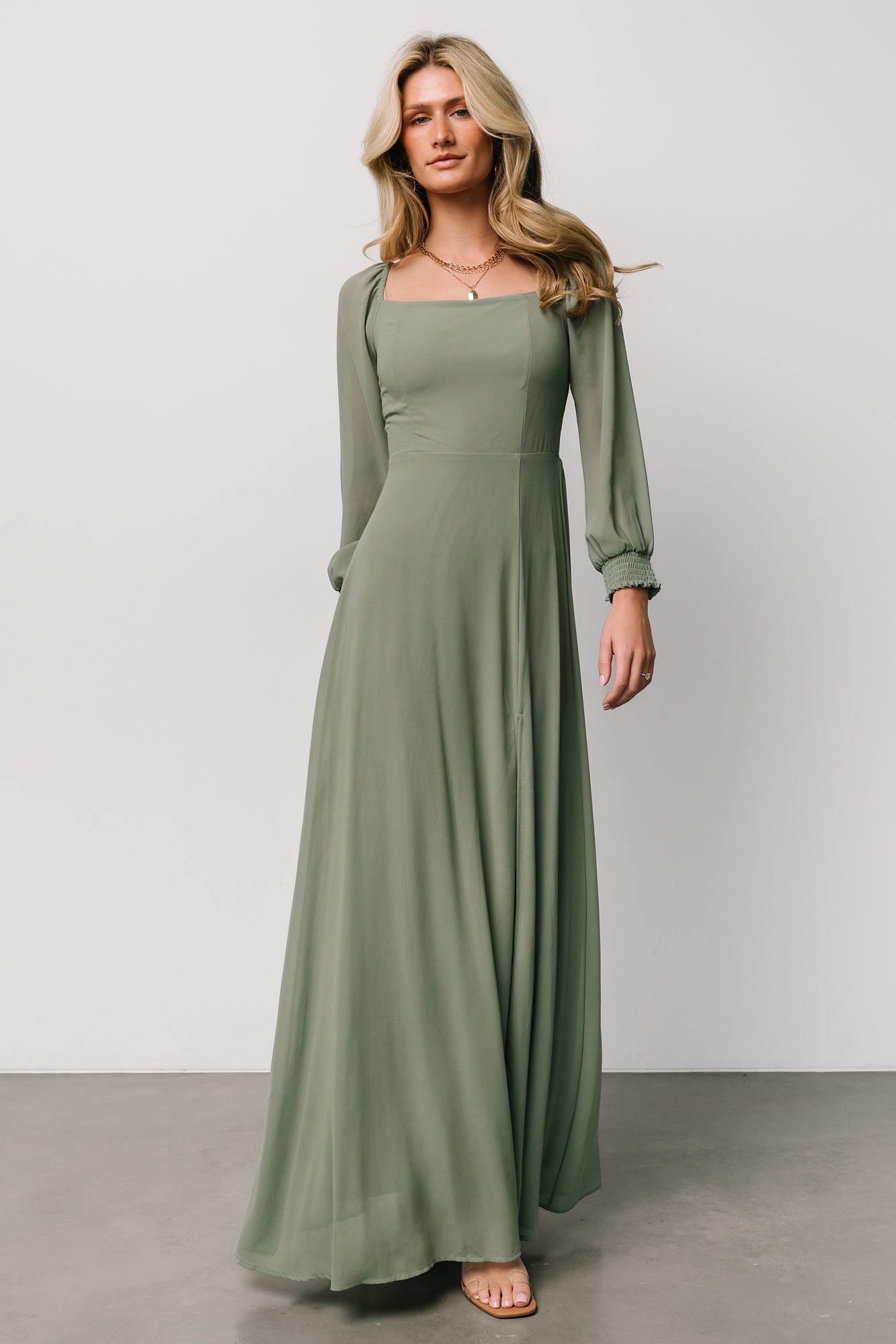 Giselle Maxi Dress | Eucalyptus