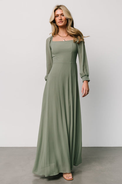 Giselle Maxi Dress | Eucalyptus