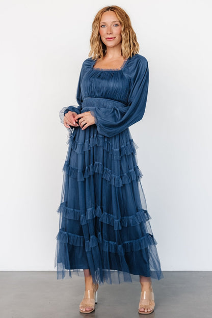 Hilda Tulle Maxi Dress | Vintage Navy