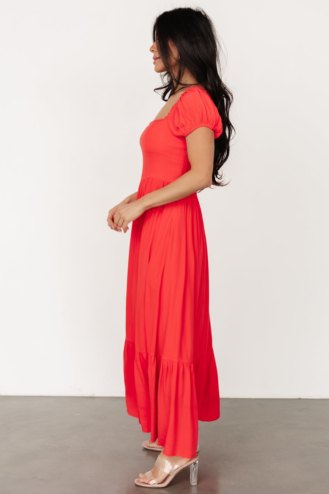 Ilona Maxi Dress | Cherry Red