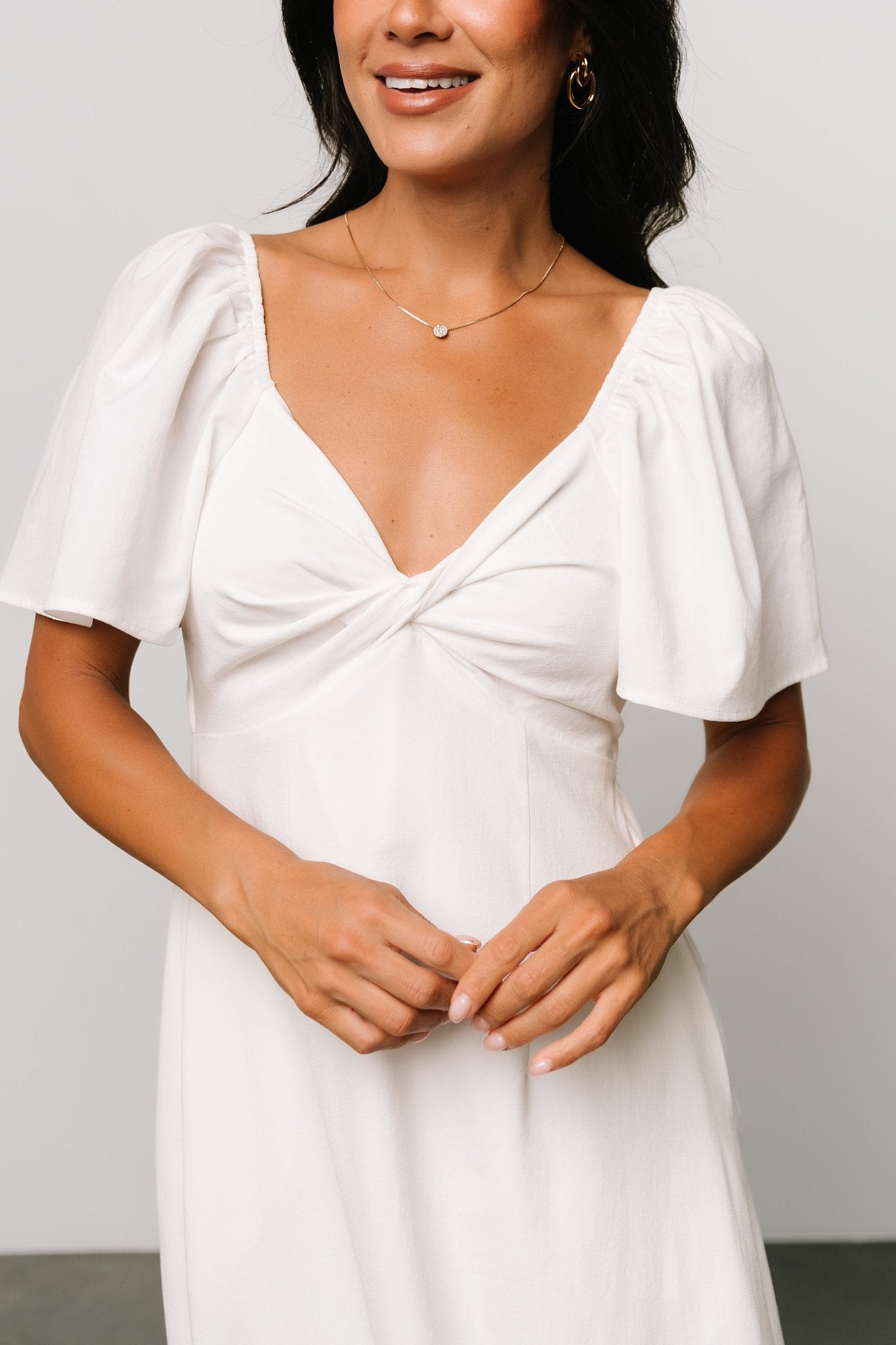 Indie Back Tie Dress | Off White