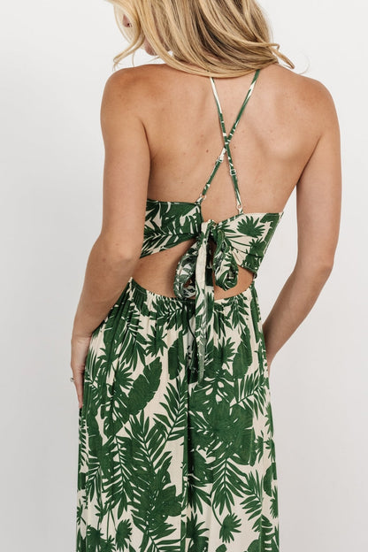 Indio Maxi Dress | Green Print