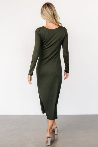 Jaelyn Ruched Dress | Olive