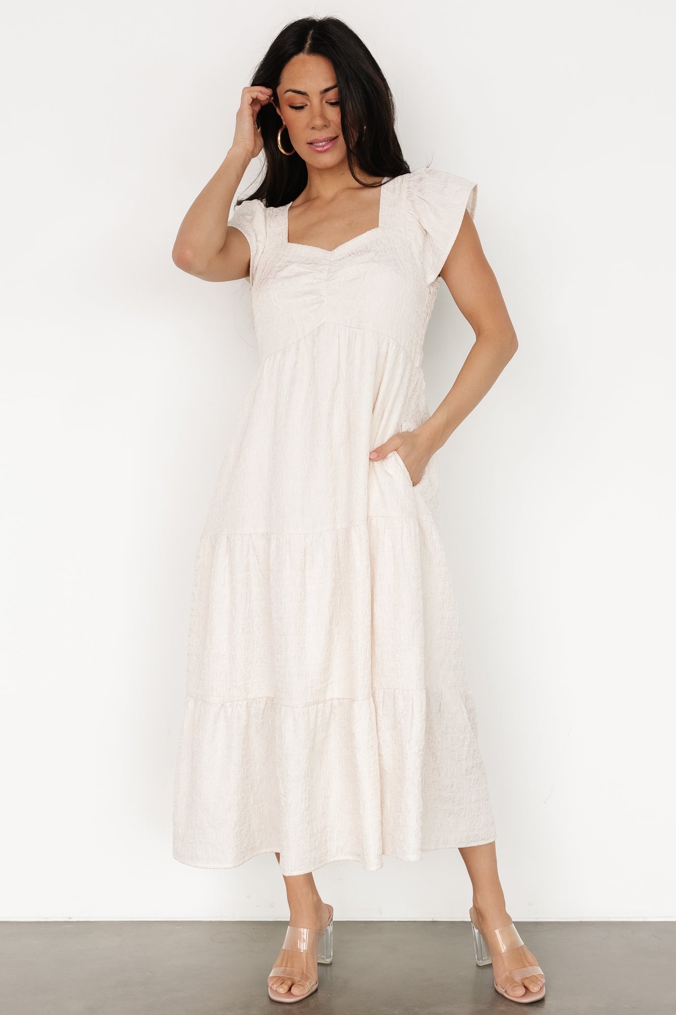 Kesler Midi Dress | Cream
