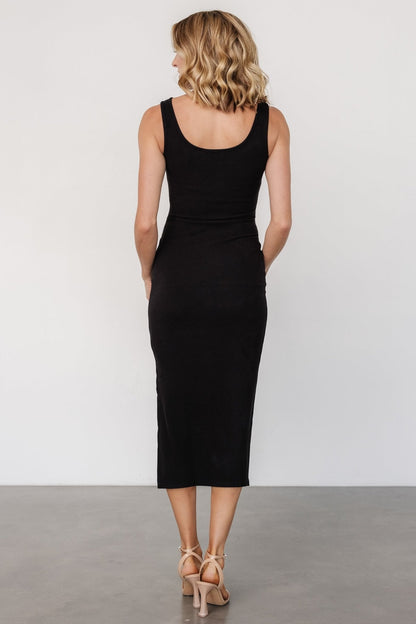 Kylee Front Tie Dress | Black