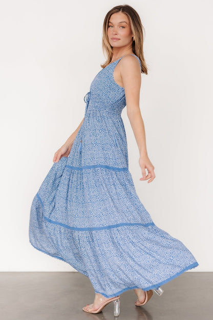 Lauren Maxi Dress | Blue Floral