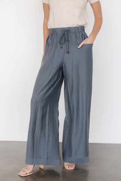 Leza Pants | Slate Blue