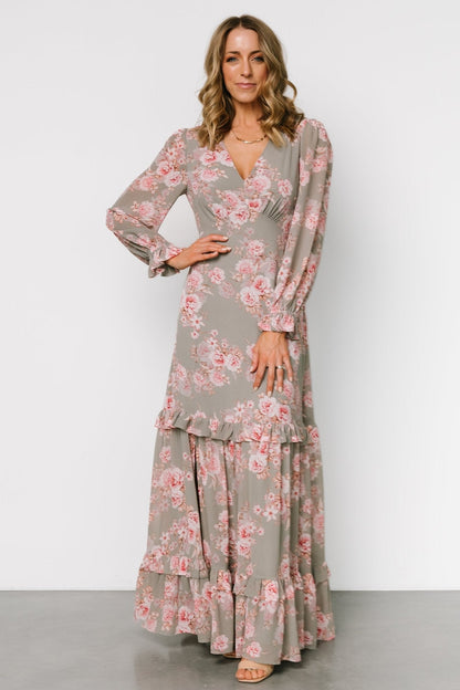Liliana Maxi Dress | Dusty Sage + Rose