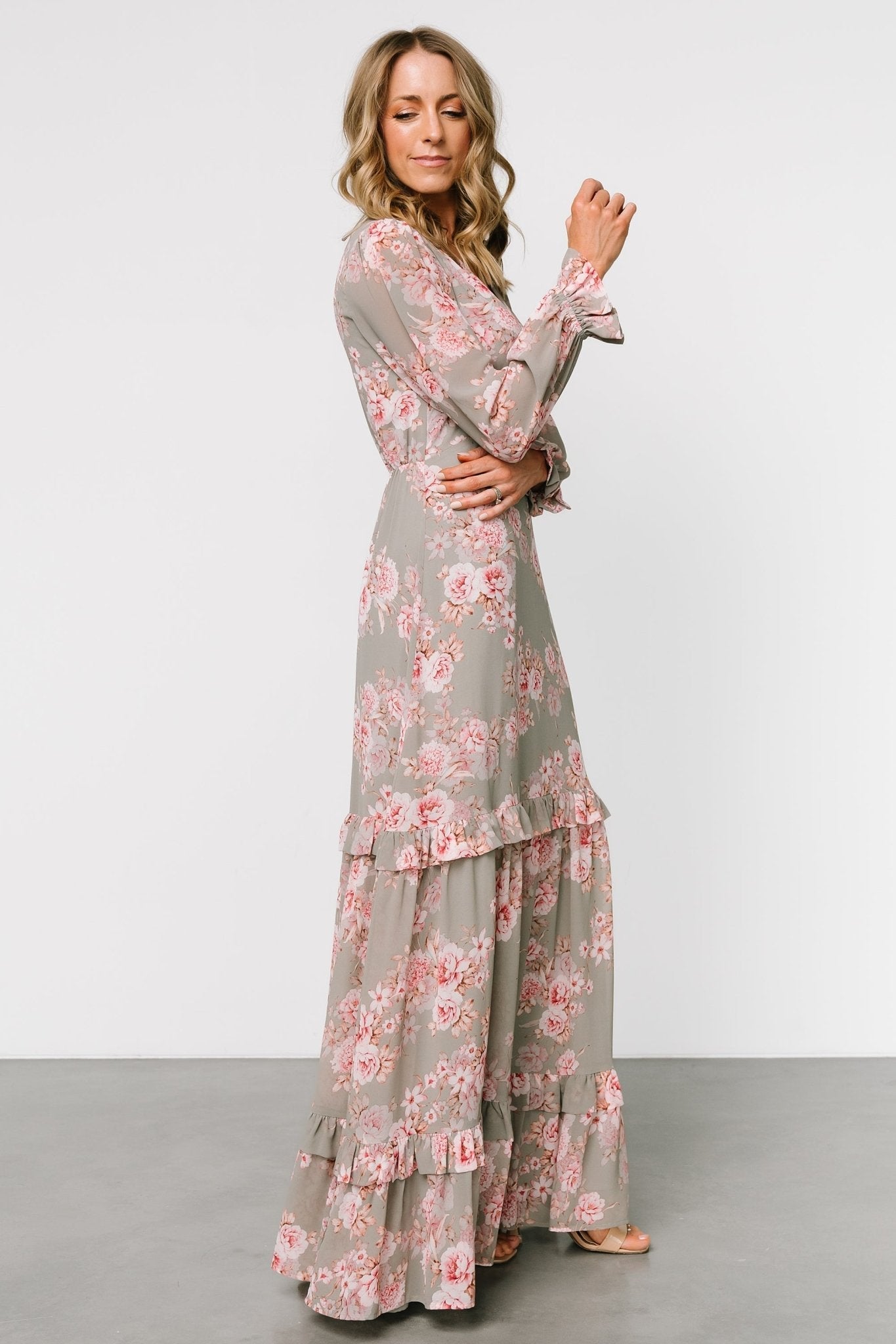 Liliana Maxi Dress | Dusty Sage + Rose
