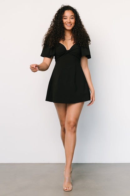 Lowell Skort Romper | Black