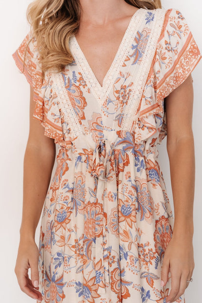 Maggie Maxi Dress | Cream Multi