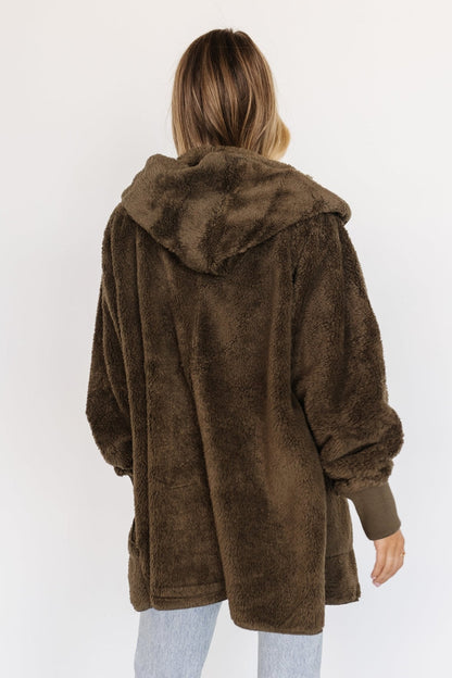 Melrose Teddy Jacket | Olive