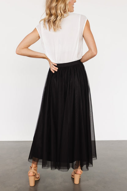 Mila Tulle Skirt | Black