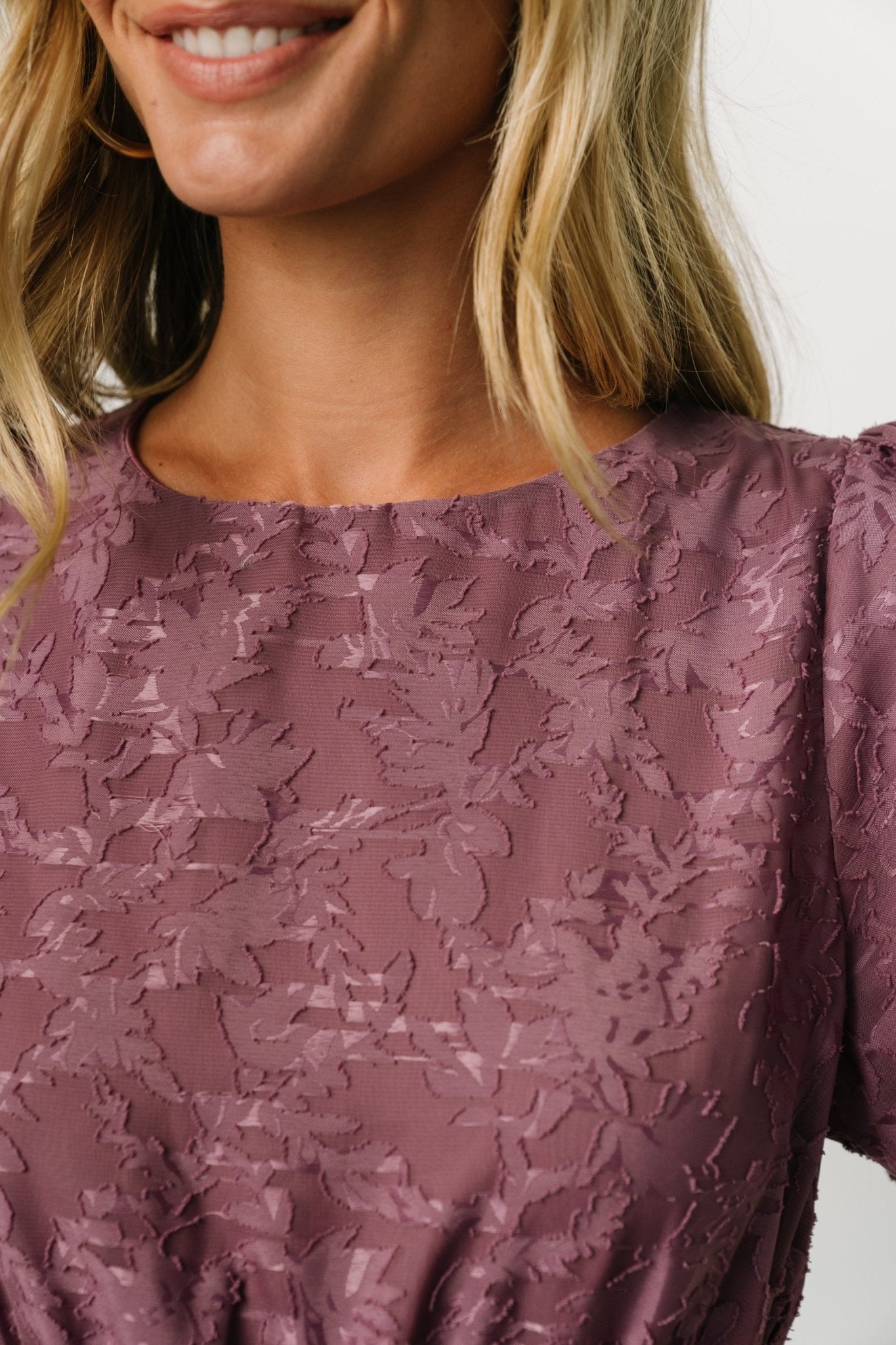 Mindy Pleated Dress | Vintage Plum