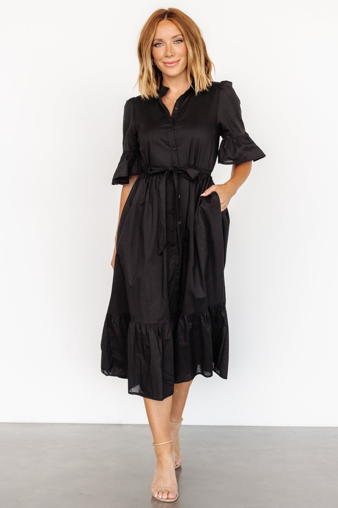 Mirielle Midi Dress | Black