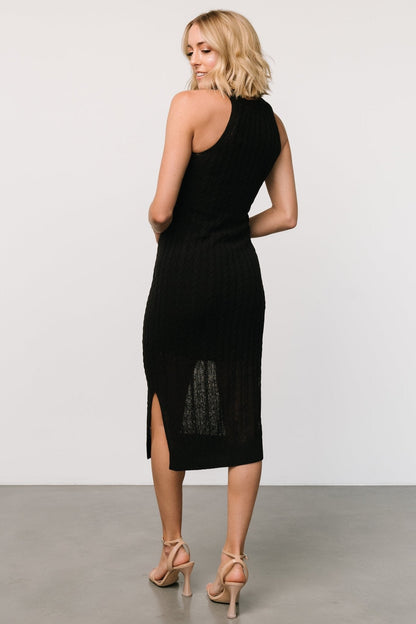 Nalani Knit Tank Dress | Black