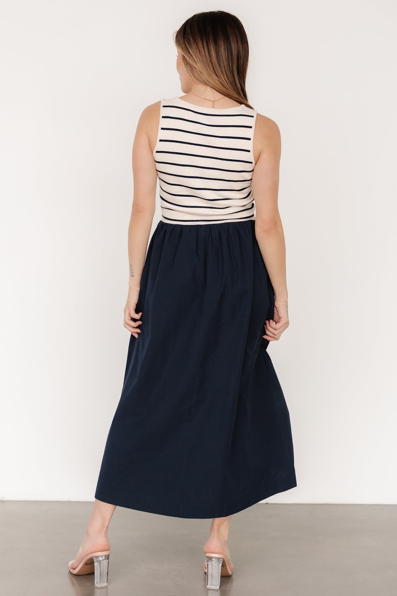 Nantucket Tank Dress | Navy Stripe
