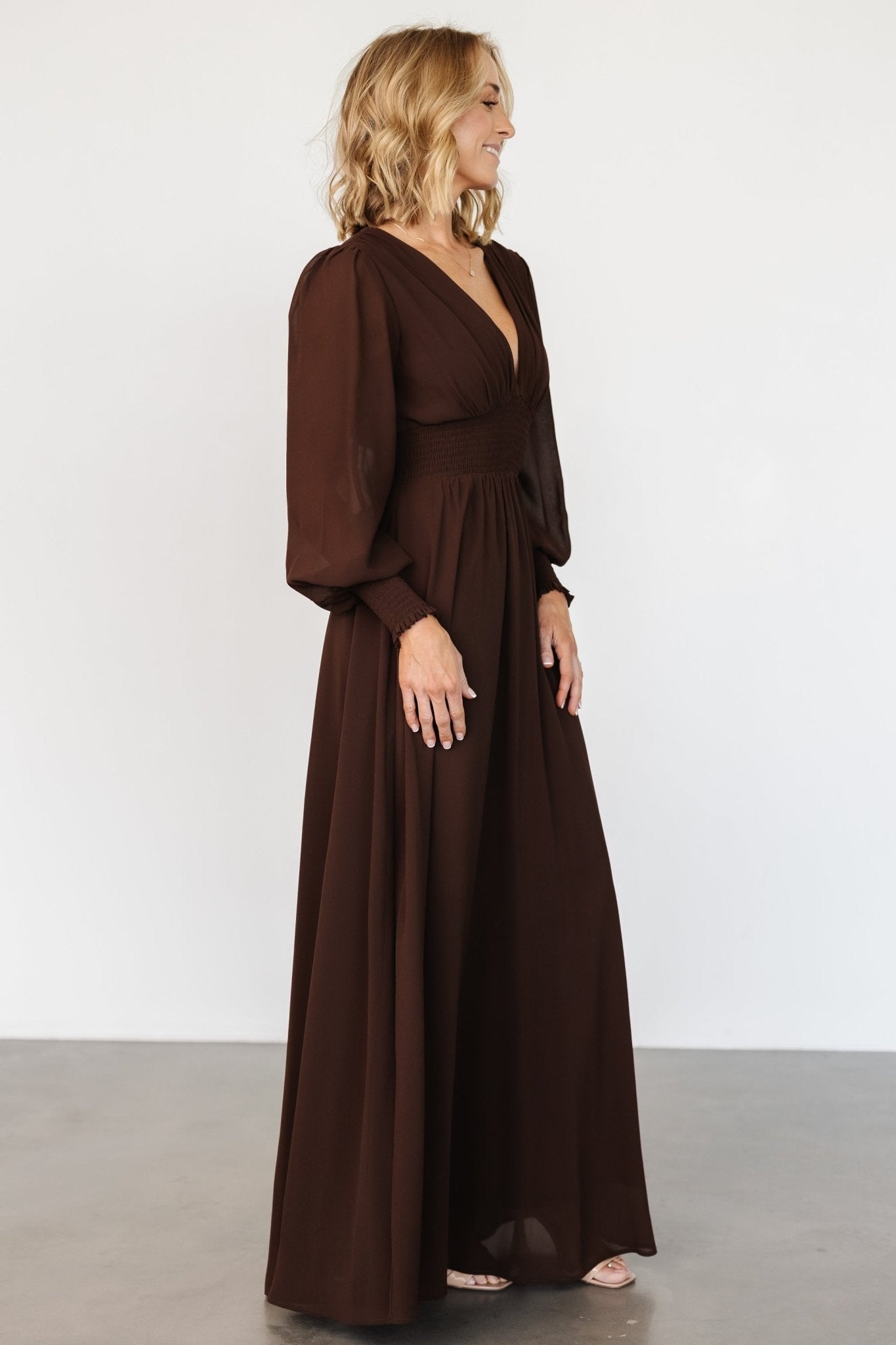 Olivia Maxi Dress | Dark Brown