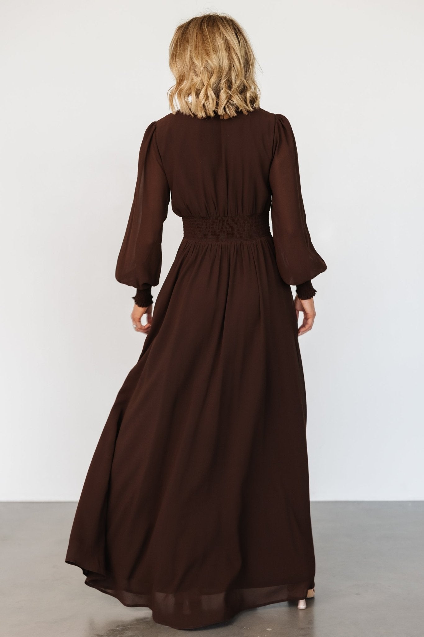 Olivia Maxi Dress | Dark Brown