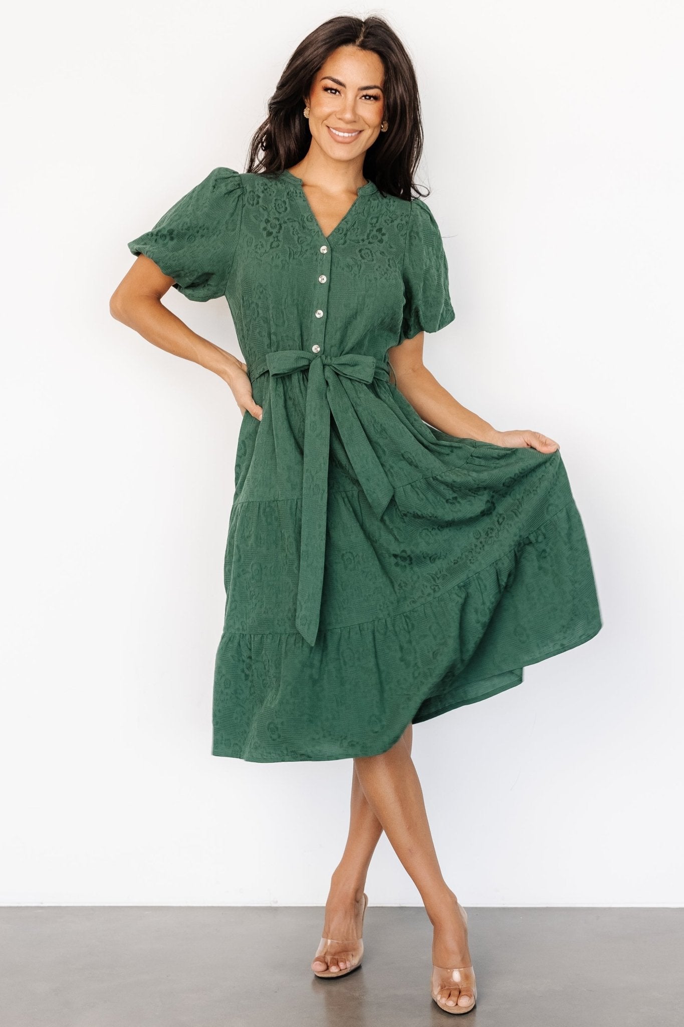 Philippa Midi Dress | Green