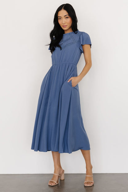 Prestyn Midi Dress | Blue