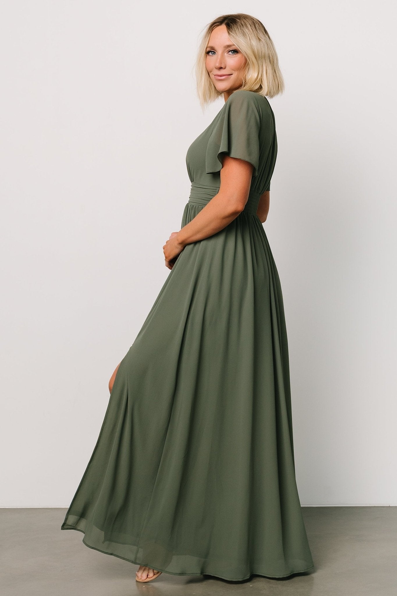 Ramona Maxi Dress | Dark Sage