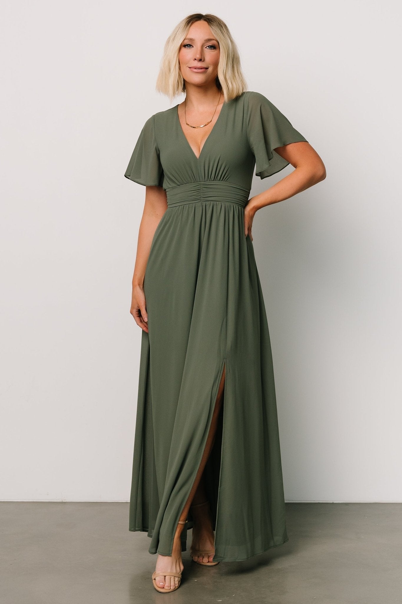Ramona Maxi Dress | Dark Sage