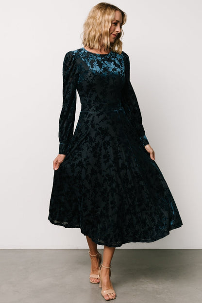 Savi Tie Back Dress | Deep Teal