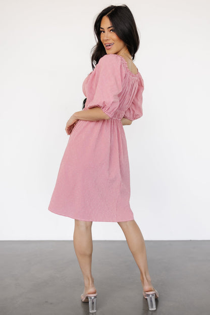 Shawna Short Dress | Red Gingham Print