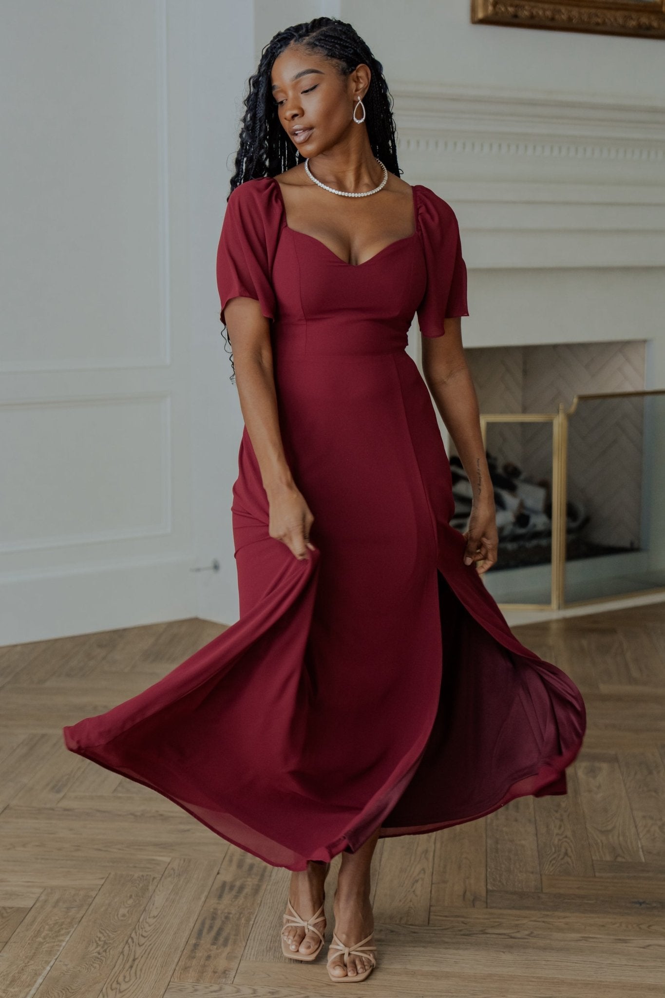 Sierra Sweetheart Maxi Dress | Mulberry