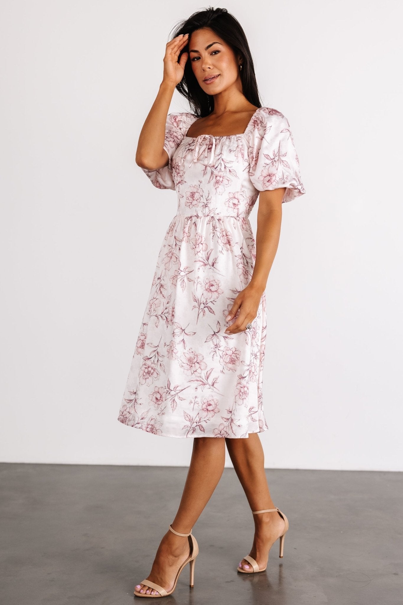Sonnet Short Dress | Blush Floral