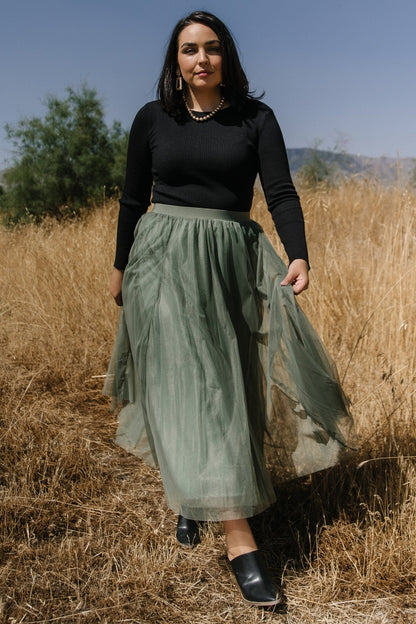 Sora Ribbed Top | Black