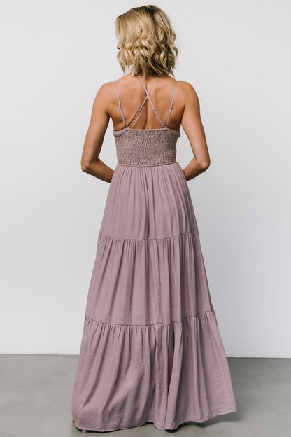 Summerlin Lace Top Maxi Dress | Dusty Mauve