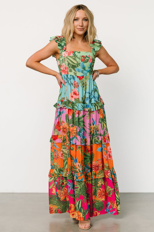 Sundara Tiered Maxi Dress | Multi