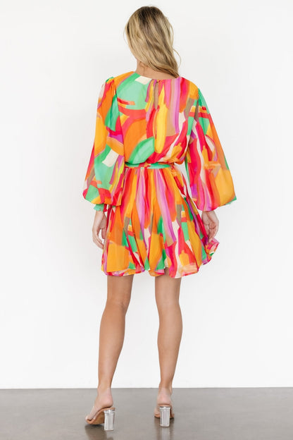 Tavana Short Dress | Multi Print