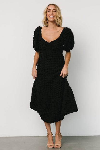 Therese Textured Dress | Black
